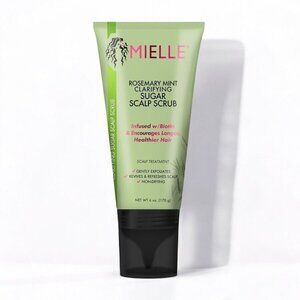 Mielle Organics Rosemary Mint Pre-Shampoo Clarifying Sugar Hair Scalp Scrub, 6oz